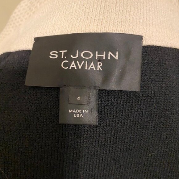 St. John Cavier Open Front Jacket 4 - Picture 4 of 5